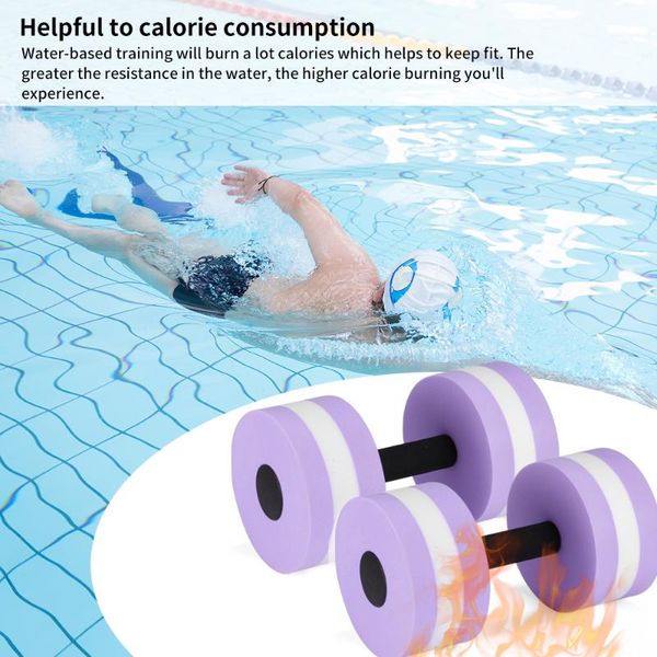life vest & buoy 1 pair water of dumbbells floating toys aquatic barbell fitness training aerobic dumbbell weights swimming pool exercise